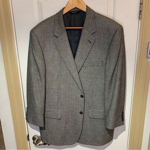 JOS A. BANK. Signature Collection. Gray & Black striped jacket. Faux po…